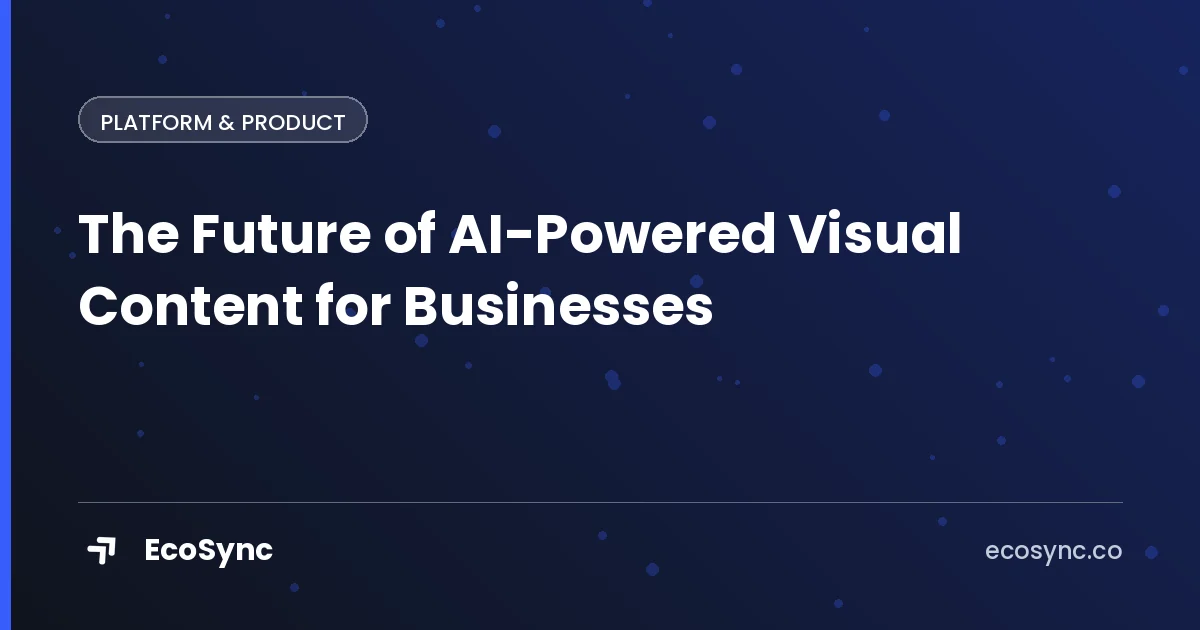 EcoSync article card: Platform & Product - the future of ai powered visual content for businesses